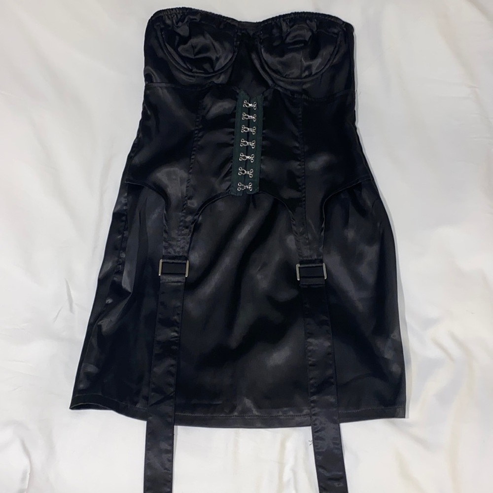 Black corset dress